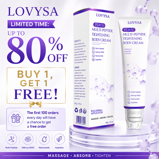 Lovysa™❤️PDRN Multi-Peptide Massaging Body Roller Cream- Anti-aging, Hydrating, Skin Firming & Lifting, Skin Repair, Even Tone, Acne and Dark Spot Treatment, Wart and Mole Removal, and Psoriasis Relief.